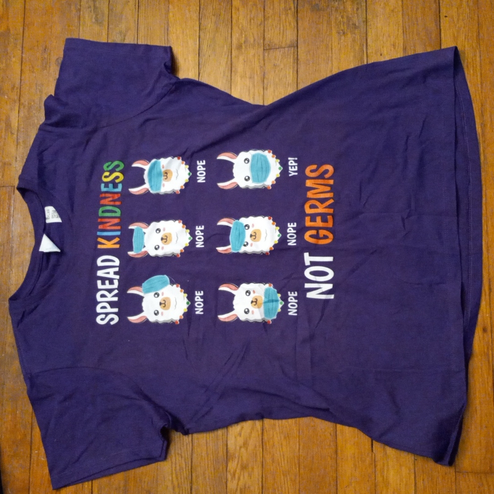 NWT Spread Kindness Not Germs t-shirt